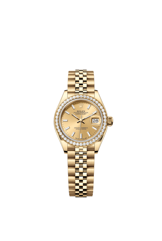 Rolex Oyster 28 mm Champagne-Colour Dial 18k Yellow Gold Jubilee Bracelet. m279138rbr-0013