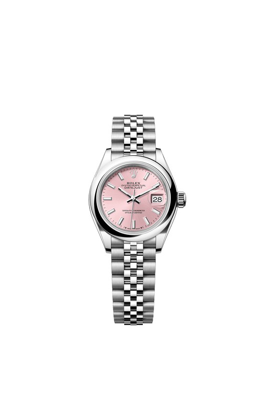 Rolex Lady-Datejust 28 mm Pink  Dial Oystersteel Jubilee Bracelet m279160-0001