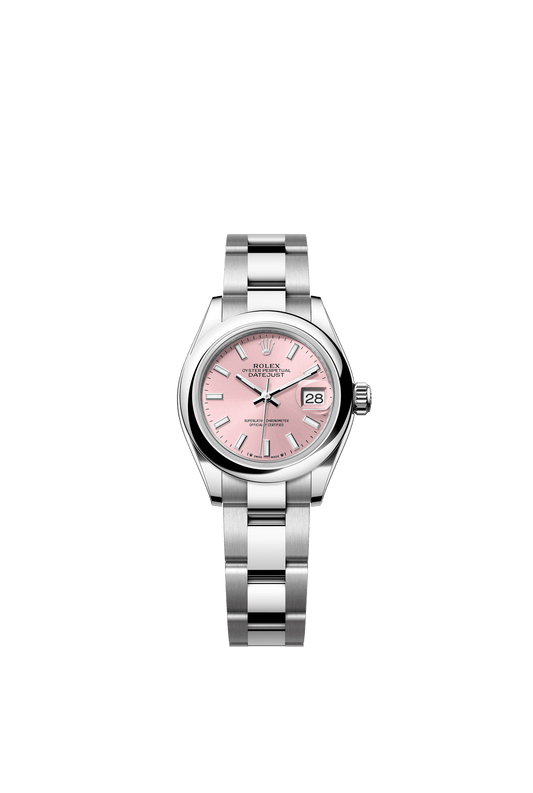 Rolex Lady-Datejust 28 mm Pink  Dial Oystersteel Oyster Bracelet m279160-0002