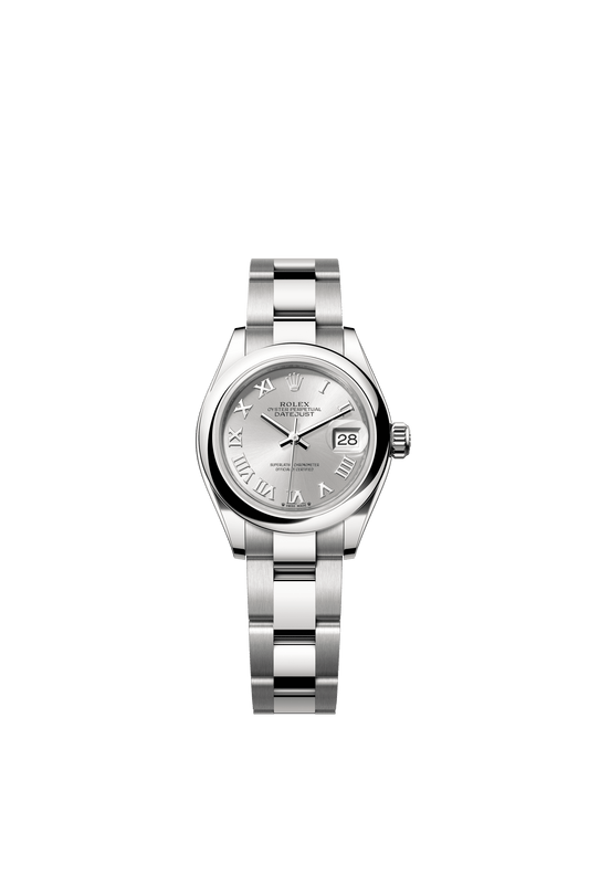 Rolex Oyster 28 mm Silver Dial Oystersteel Jubilee m279160-0008