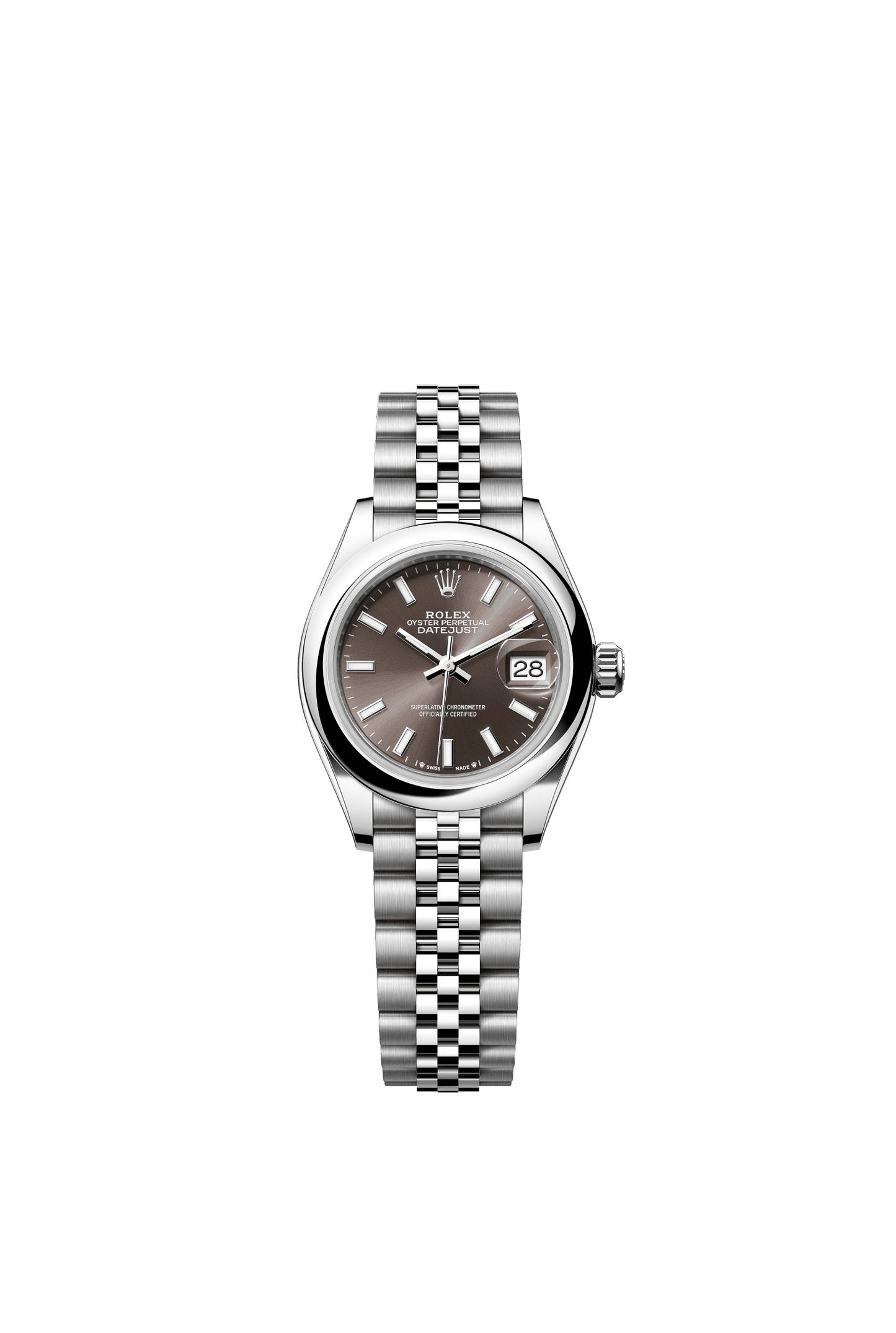 Rolex Lady-Datejust 28 mm Dark Grey Dial Oystersteel Jubilee Bracelet m279160-0009