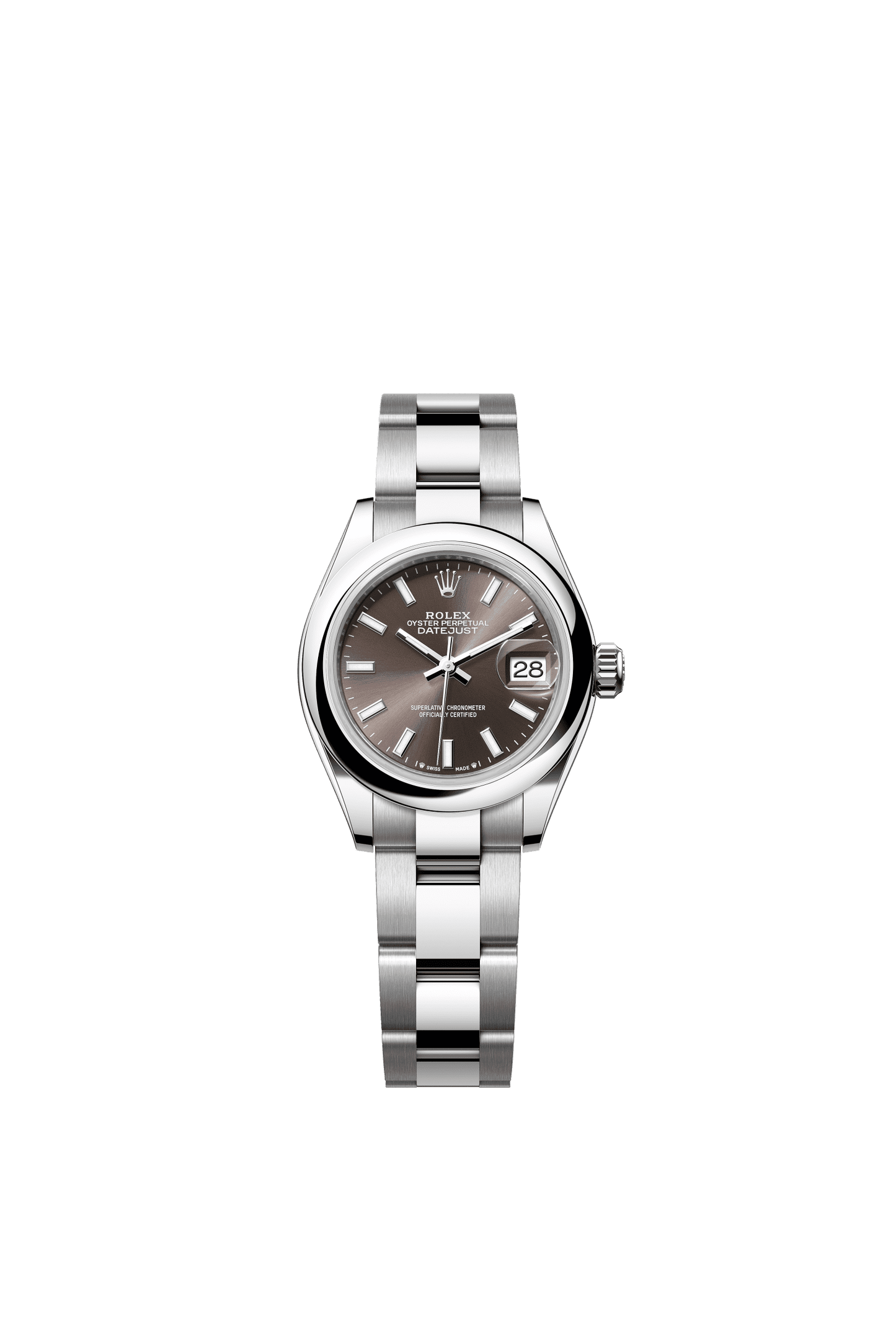 Rolex Lady-Datejust 28 mm Dark Grey Dial Oystersteel Oyster Bracelet m279160-0010