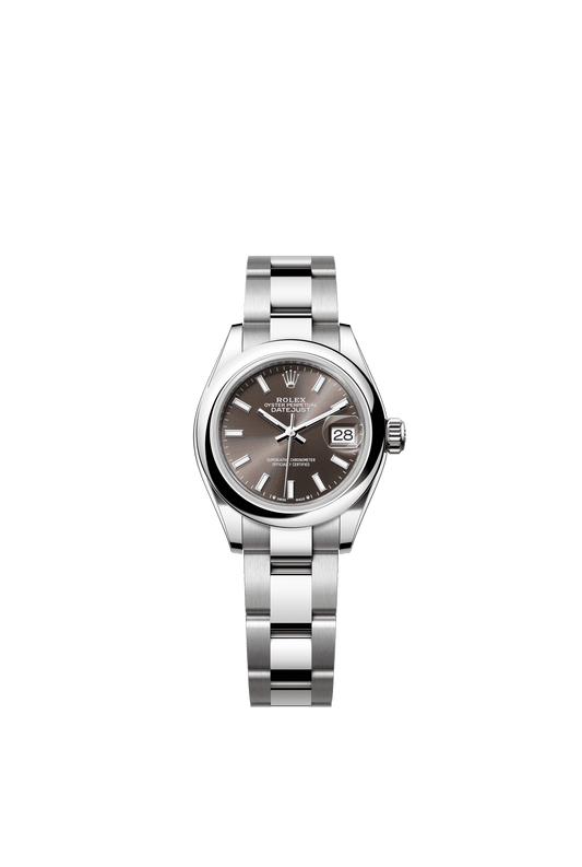 Rolex Lady-Datejust 28 mm Dark Grey Dial Oystersteel Oyster Bracelet m279160-0010