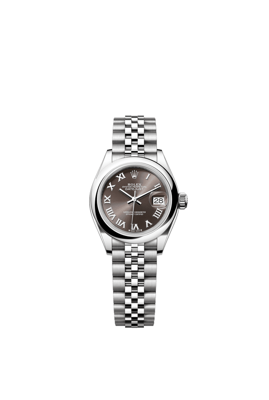 Rolex Lady-Datejust 28 mm Dark Grey Dial Oystersteel Jubilee Bracelet m279160-0011