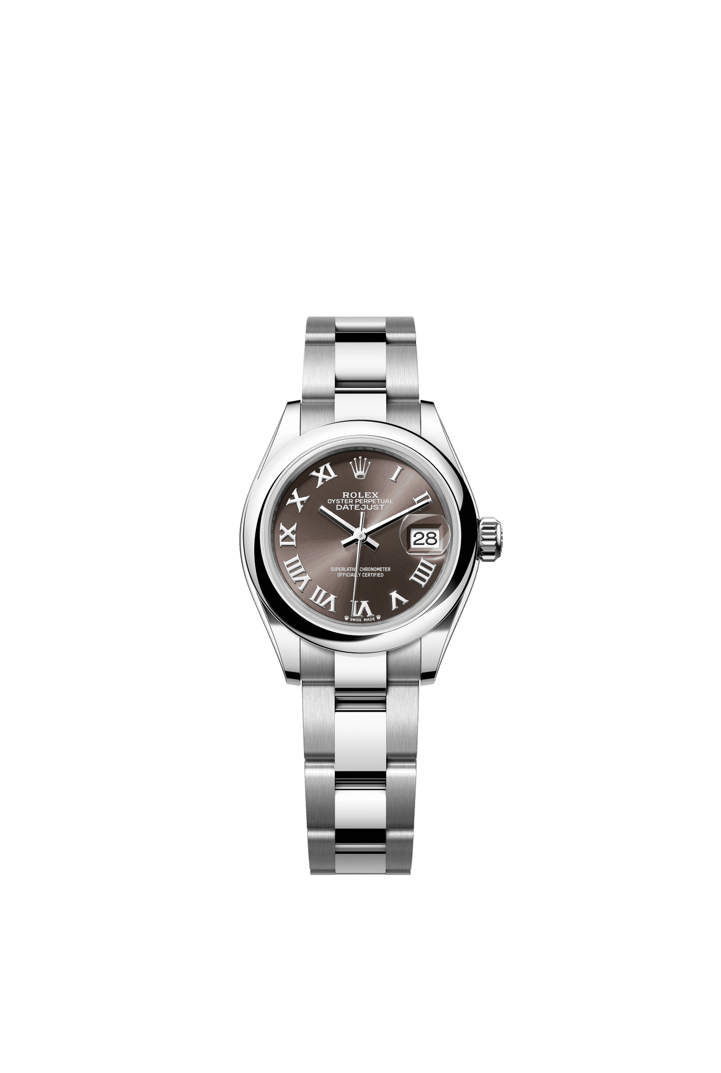 Rolex Lady-Datejust 28 mm Dark Grey  Dial Oystersteel Oyster Bracelet m279160-0012