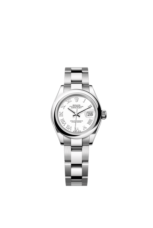 Rolex Lady-Datejust 28 mm White  Dial Oystersteel Oyster Bracelet m279160-0016