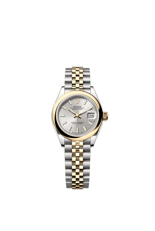 Rolex Lady-Datejust 28 mm Silver Dial Oystersteel and 18k Yellow Gold Jubilee Bracelet m279163-0019