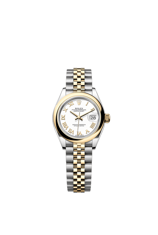 Rolex Lady-Datejust 28 mm White Dial Oystersteel and 18k Yellow Gold Jubilee Bracelet m279163-0023