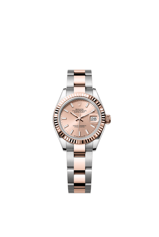 Rolex Lady-Datejust 28 mm Rosé-Colour Dial Oystersteel and Everose Gold Oyster Bracelet m279171-0024