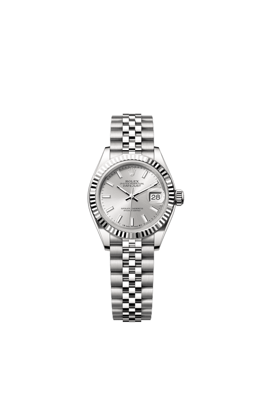 Rolex Oyster 28 mm Silver Dial Oystersteel Jubilee m279174-0005