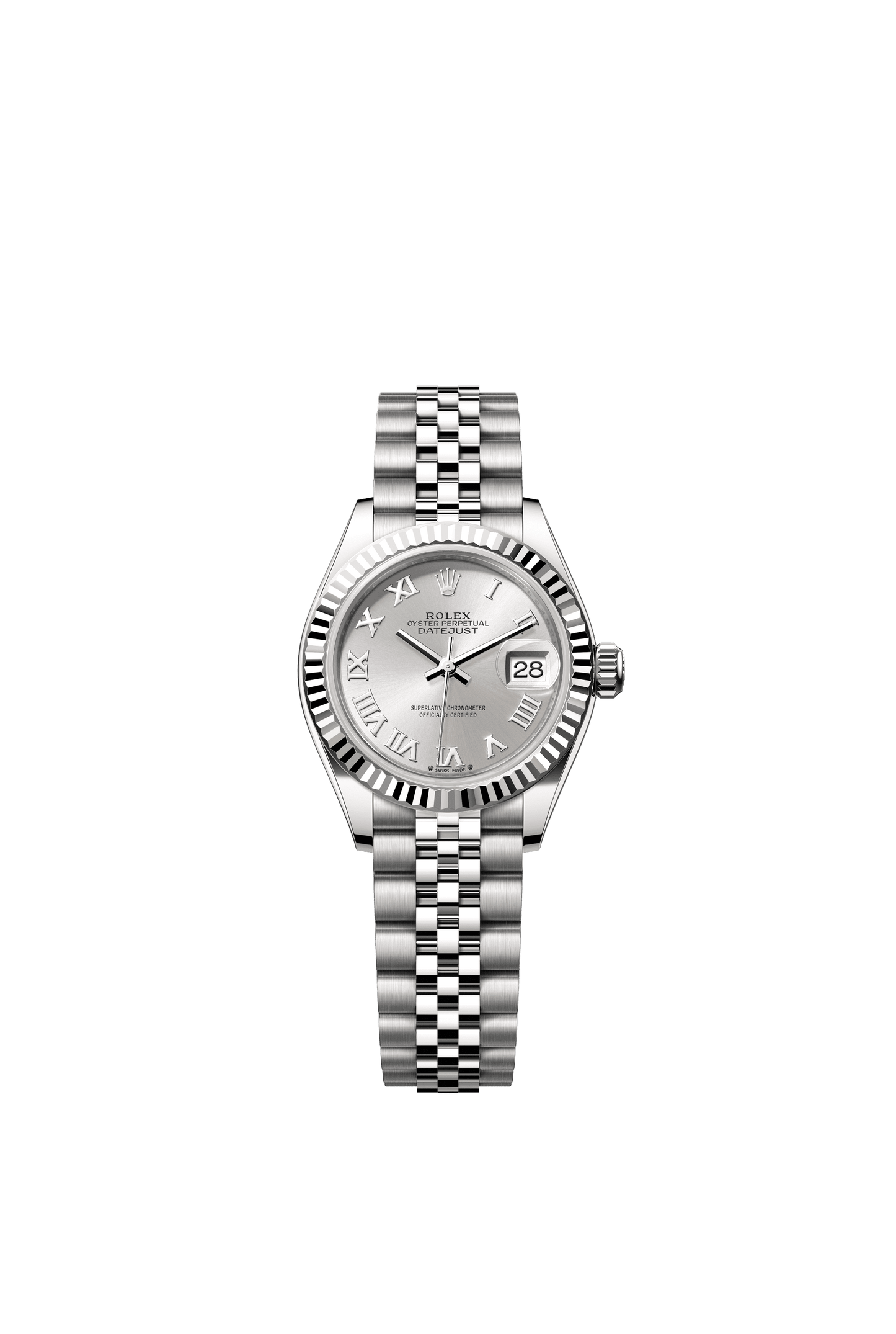 Rolex Oyster 28 mm Silver Dial Oystersteel Jubilee m279174-0007