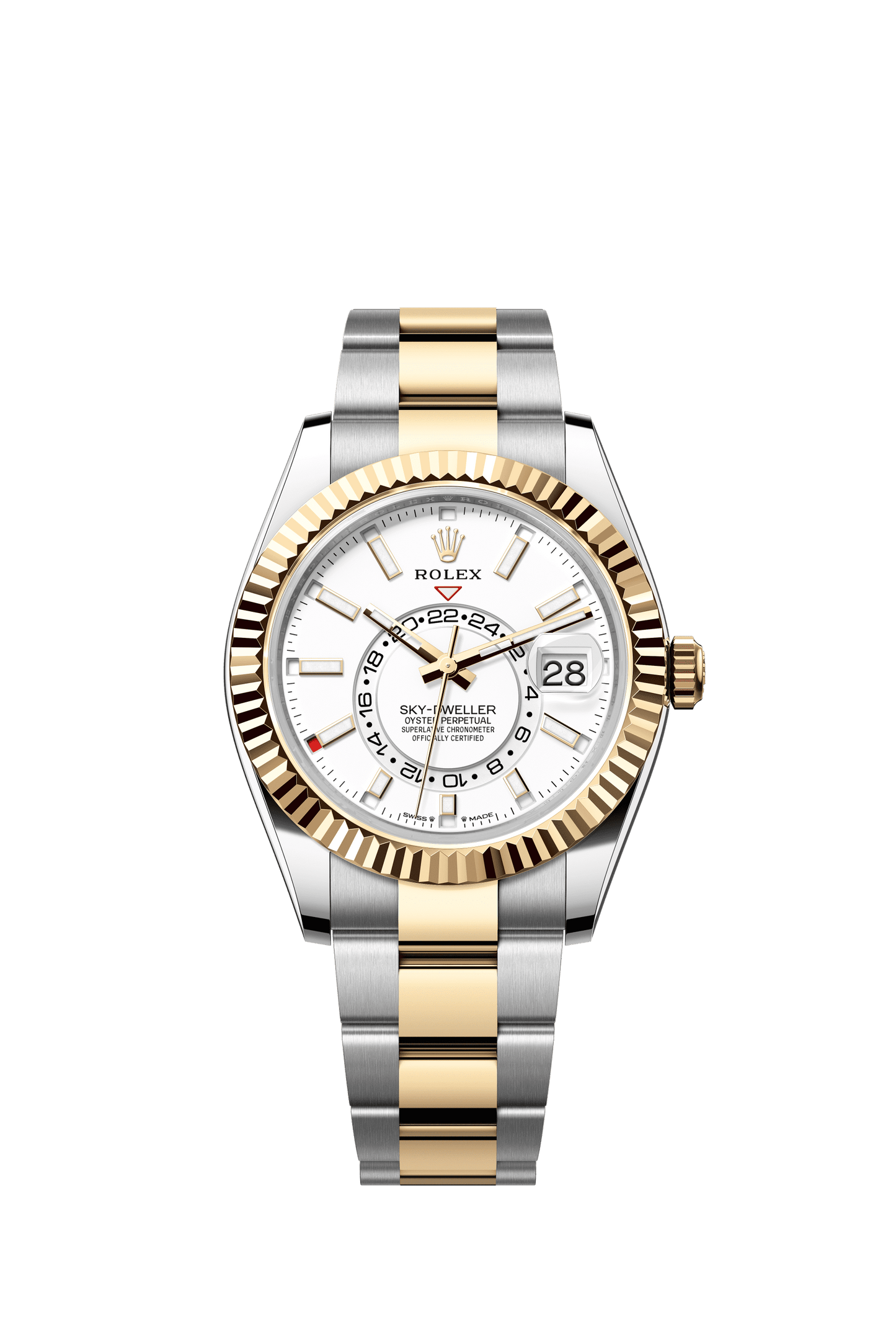 Rolex Sky-Dweller 42 mm Intense White Dial Oystersteel And 18k Yellow Gold Oyster Bracelet m336933-0005