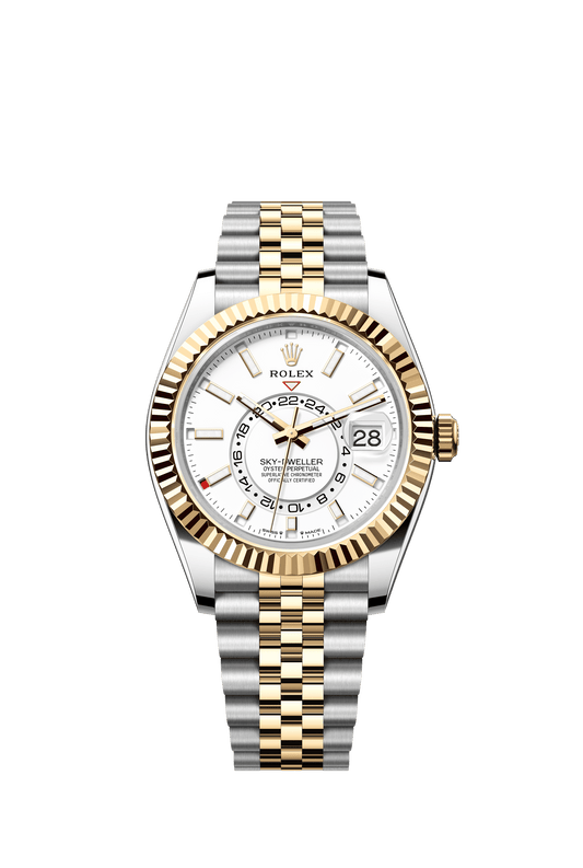 Rolex Sky-Dweller 42 mm Intense White Dial Oystersteel And Yellow Gold Jubilee Bracelet. m336933-0006