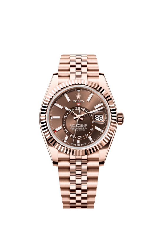 Rolex Oyster 42 mm Chocolate Dial 18 kt Everose gold  Oysterflex m336935-0006