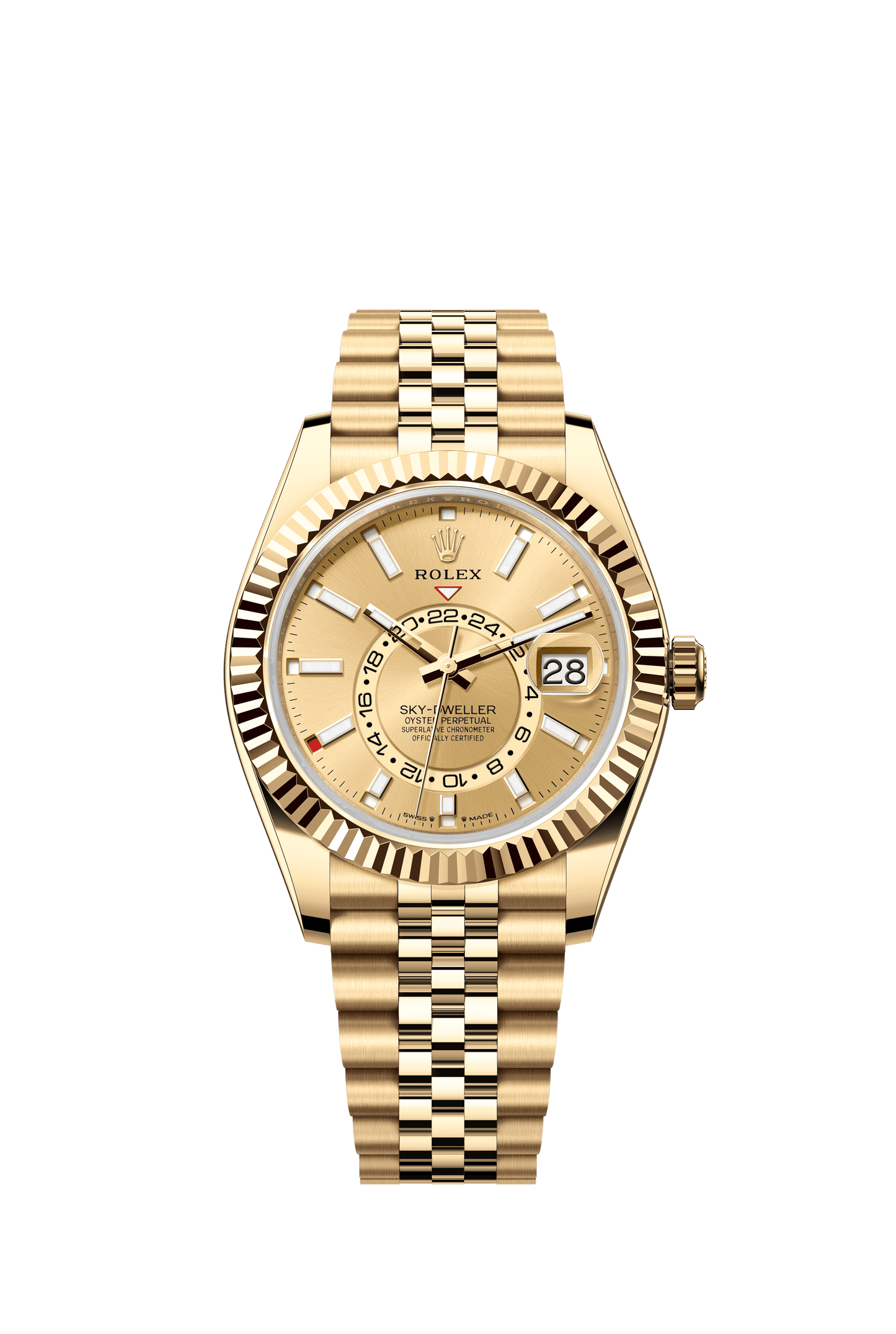 Rolex Oyster 42 mm Champagne-Colour Dial 18k Yellow Gold Oysterflex m336938-0004