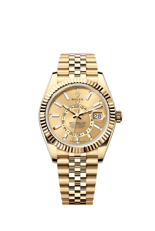 Rolex Oyster 42 mm Champagne-Colour Dial 18k Yellow Gold Oysterflex m336938-0004