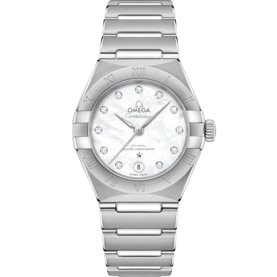 Omega Constellation 29 mm White Dial with Diamonds Stainless Steel Bracelet 131.10.29.20.55.001