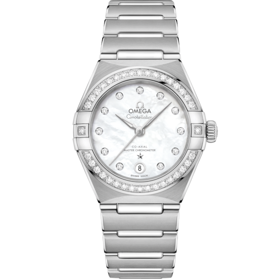 Omega Constellation 29 mm White Dial with Diamonds Stainless Steel Bracelet 131.15.29.20.55.001