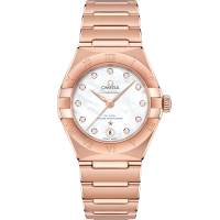 Omega Constellation 29 mm White Dial with Diamonds Sedna™ 18k Rose Gold Bracelet 131.50.29.20.55.001