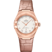 Omega Constellation 29 mm Silver Dial with Diamonds Sedna™ 18k Rose Gold Strap 131.53.29.20.52.002