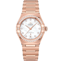 Omega Constellation 29 mm White Dial with Diamonds Sedna™ 18k Rose Gold Bracelet 131.55.29.20.55.001