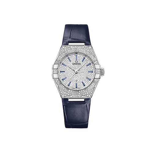 Omega Constellation 29 mm White Dial with Diamonds Canopus Gold™ Strap 131.58.29.20.99.003