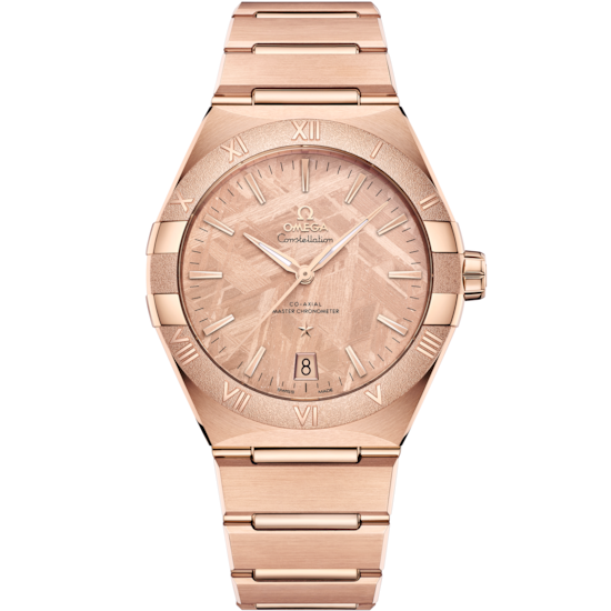 Omega Constellation 41 mm Pink Dial 18k Rose Gold Bracelet 131.50.41.21.99.002