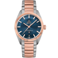 Omega Constellation Globemaster 39 mm Blue Dial Steel ‑ Sedna™️ 18k Rose Gold and Stainless Steel Bracelet 130.20.39.21.03.001