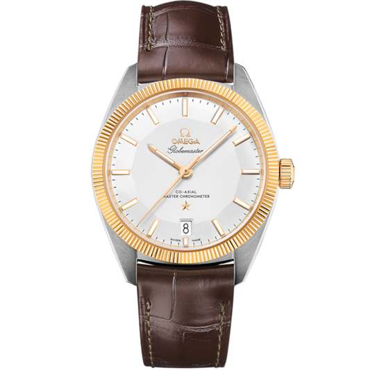 Omega Constellation Globemaster 39 mm Silver Dial 18k Yellow Gold and Stainless Steel Strap 130.23.39.21.02.001