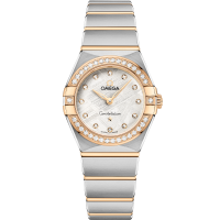 Omega Constellation 25 mm Grey Dial with Diamonds Stainless Steel and Sedna™ 18k Yellow Gold Bracelet 131.25.25.60.99.002