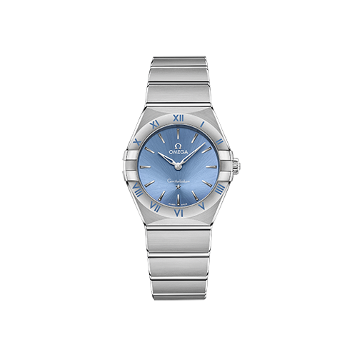 Omega Constellation 28 mm Blue Dial Stainless Steel Bracelet 131.10.28.60.03.001