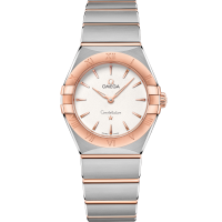 Omega Constellation 28 mm Silver Dial Stainless Steel Sedna™ 18k Rose Gold Bracelet 131.20.28.60.02.001