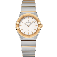 Omega Constellation 28 mm Silver Dial Stainless Steel Sedna™ 18k Yellow Gold Bracelet 131.20.28.60.02.002