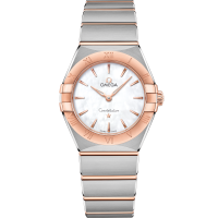 Omega Constellation 28 mm White Dial Stainless Steel Sedna™ 18k Rose Gold Bracelet 131.20.28.60.05.001