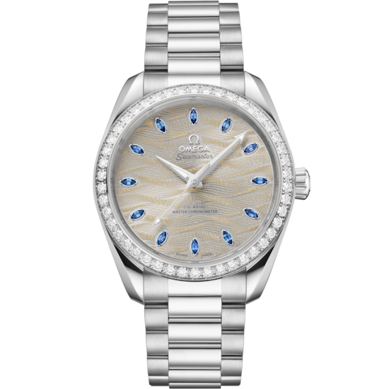 "Omega Seamaster Aqua Terra 150M 38 mm Silver Dial  Canopus Gold™ Bracelet 220.55.38.20.99.003"