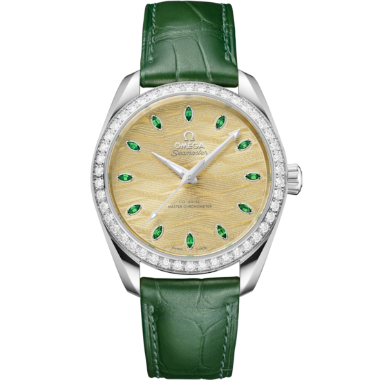 "Omega Seamaster Aqua Terra 150M 38 mm Green Dial  Canopus Gold™ Strap 220.58.38.20.99.008"