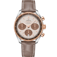 "Omega Speedmaster 38  Brown Dial  38 mm  Stainless Steel Sedna™18k Rose Gold Strap 324.23.38.50.02.002"