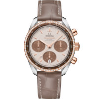 "Omega Speedmaster 38  Brown Dia 38 mm  Stainless Steel Sedna™18k Rose Gold Strap 324.28.38.50.02.002"