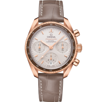 "Omega Speedmaster 38  Silver Dial 38 mm  Sedna™18k Rose Gold Strap 324.63.38.50.02.003"