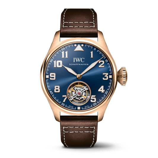 IWC Schaffhausen Big Pilot’s Watch 43 Tourbillon Le Petit Prince 43 mm Blue  Dial 18 Kt Armor Gold® Brown Calfskin Strap IW329502