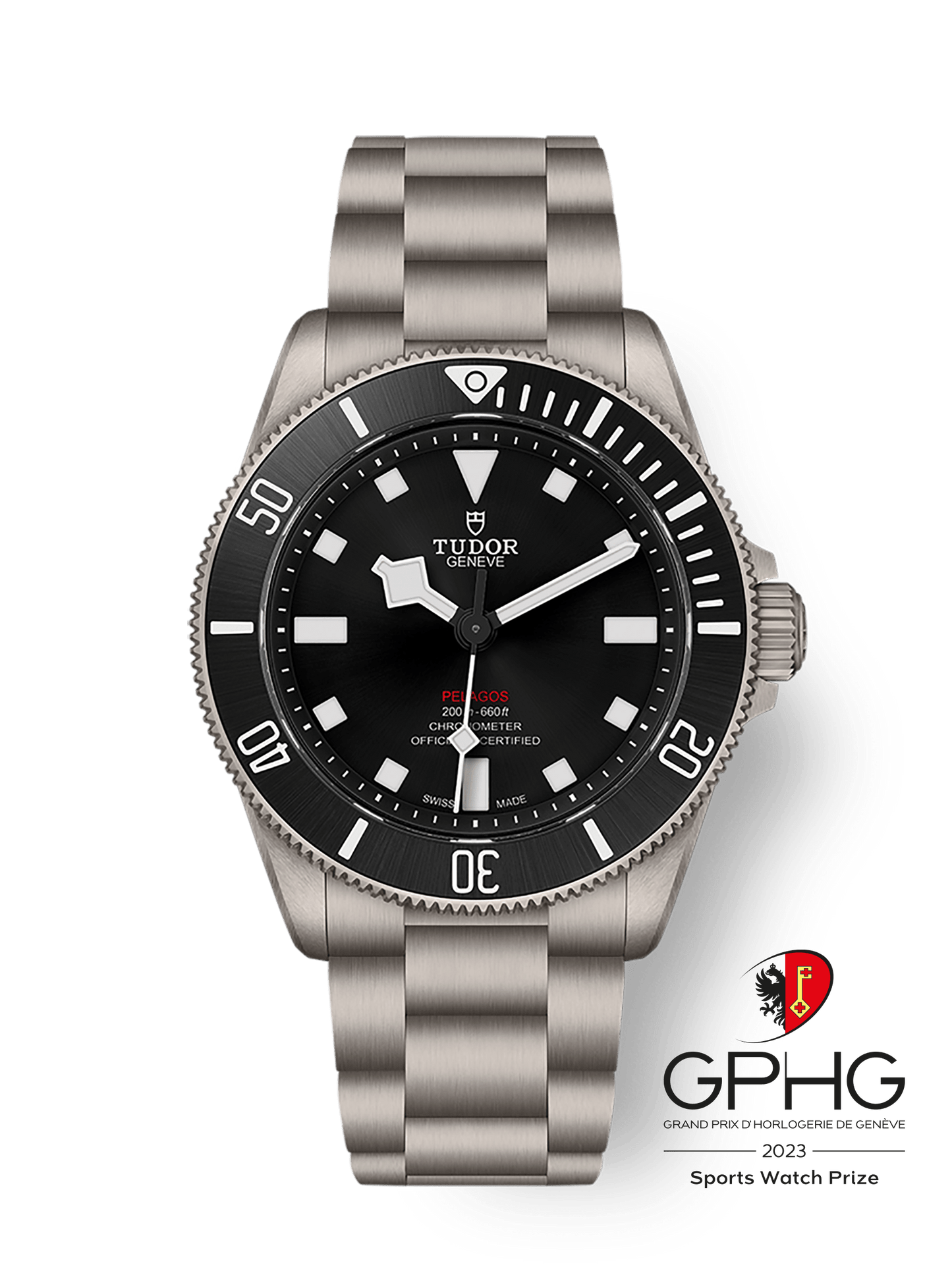 Tudor Pelagos 39 mm Black Dial Titanium Bracelet M25407N-0001