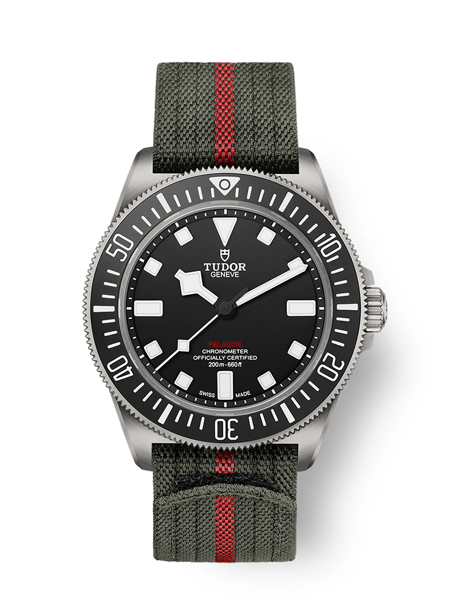 Tudor Pelagos FXD 42 mm Black Dial Titanium Fabric Strap M25717N-0001