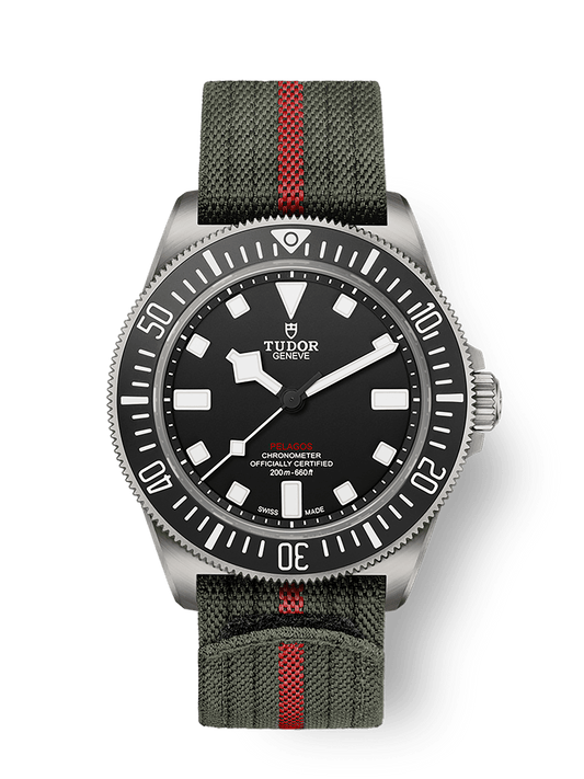 Tudor Pelagos FXD 42 mm Black Dial Titanium Fabric Strap M25717N-0001