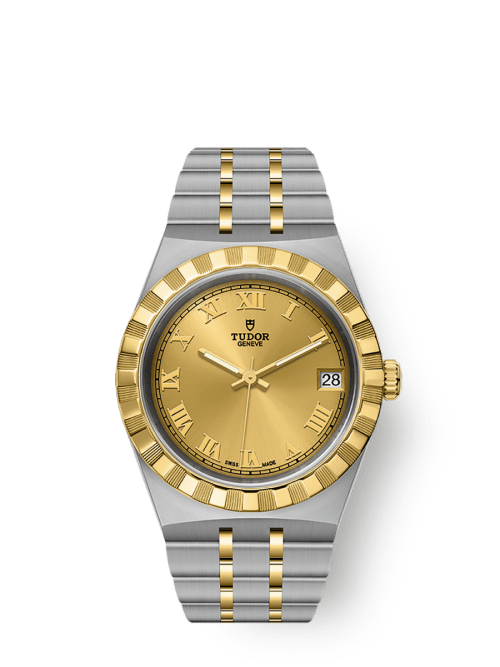 Tudor Tudor Royal 34 mm Golden Dial Stainless Steel Bracelet M28403-0004