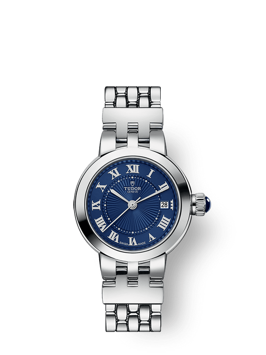 Tudor Clair de Rose 26 mm Blue Dial Stainless Steel Bracelet M35200-0009