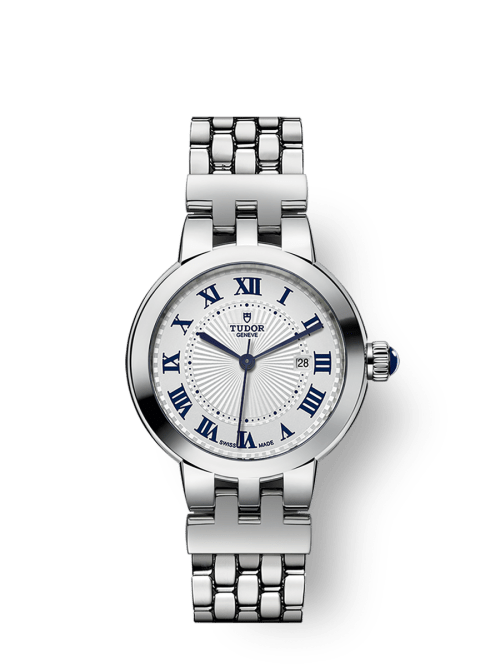 Tudor Clair de Rose 30 mm Silver Dial Stainless Steel Bracelet M35500-0001