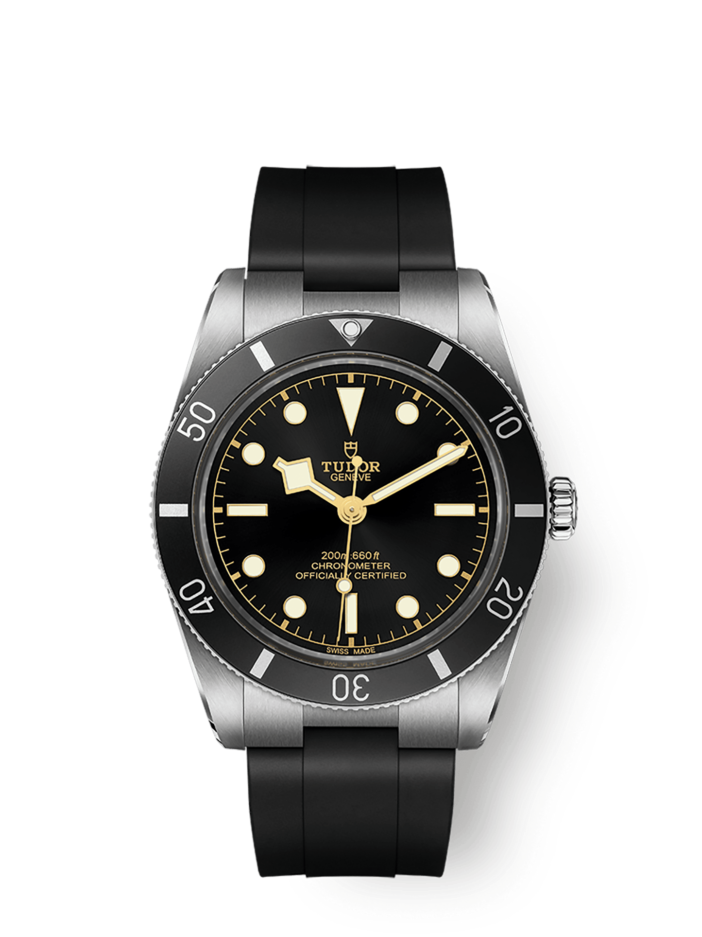 Tudor Black Bay 54 37 mm Black Dial Stainless Steel Rubber Strap M79000N-0002