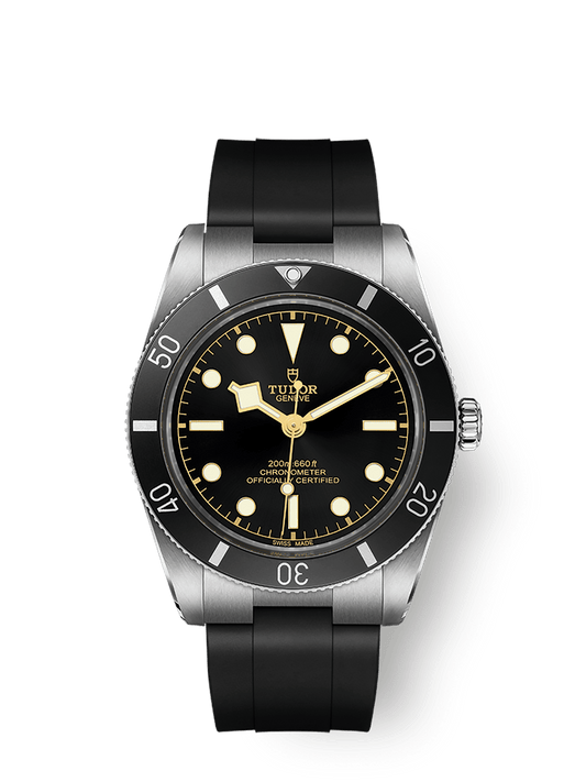 Tudor Black Bay 54 37 mm Black Dial Stainless Steel Rubber Strap M79000N-0002