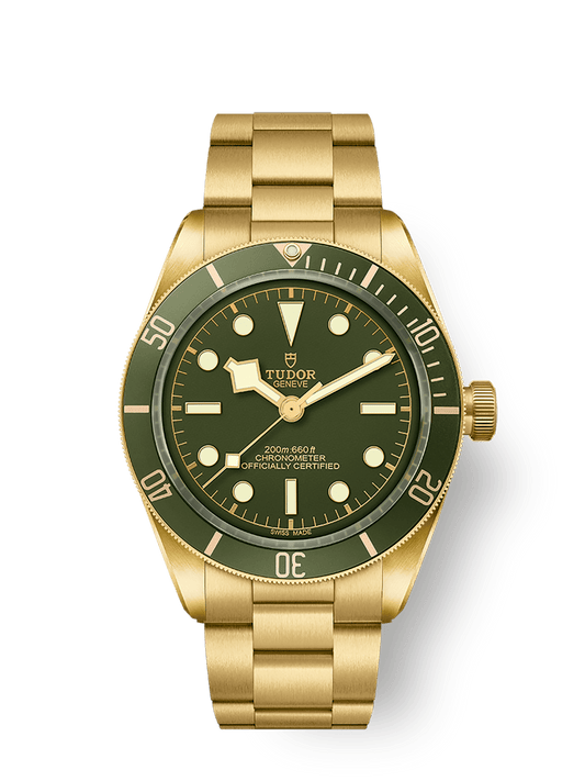 Tudor Black Bay 58 18K 39 mm Green Dial 18k Yellow Gold Bracelet M79018V-0006