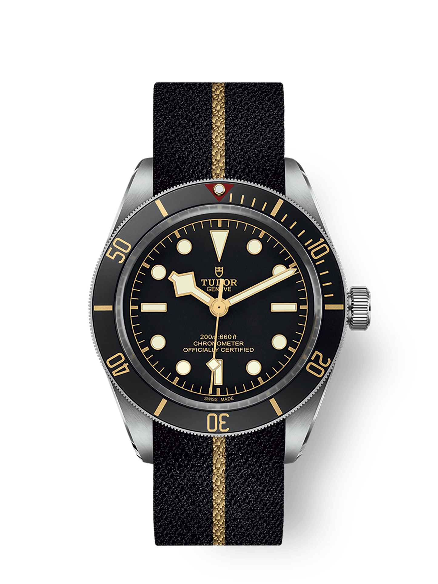 Tudor Black Bay 58 39 mm Black Dial Stainless Steel Fabric Strap M79030N-0003